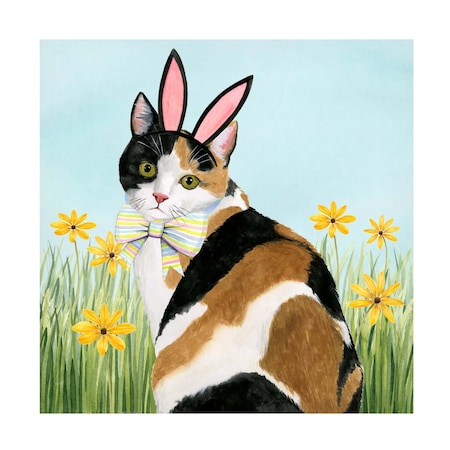 Grace Popp 'Easter Cats I' Canvas Art, 18x18